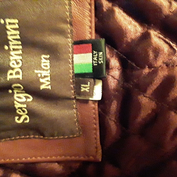 2 leather jackets 1 tan 2xl 1brown XL still with tags a original bag Delancy lea - Picture 4 of 6